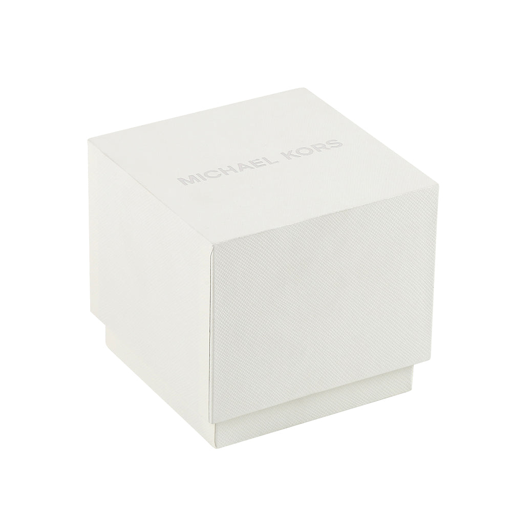 Michael Kors Analog Silver & Leather Men's Watch MK8674