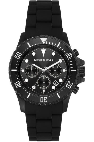 Michael Kors Chronograph Black & Silicone Men's Watch MK8980