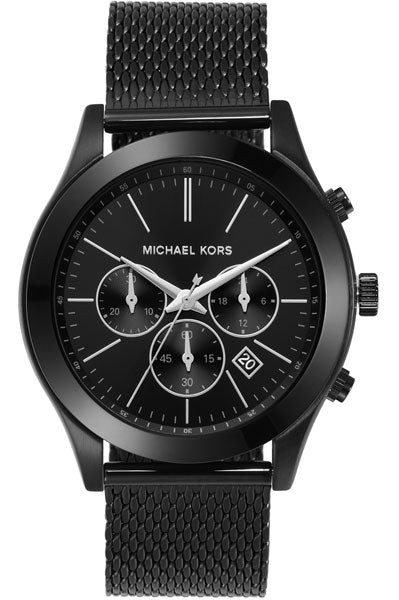 Michael Kors Chronograph Black & Stainless Steel Men's Watch MK9060