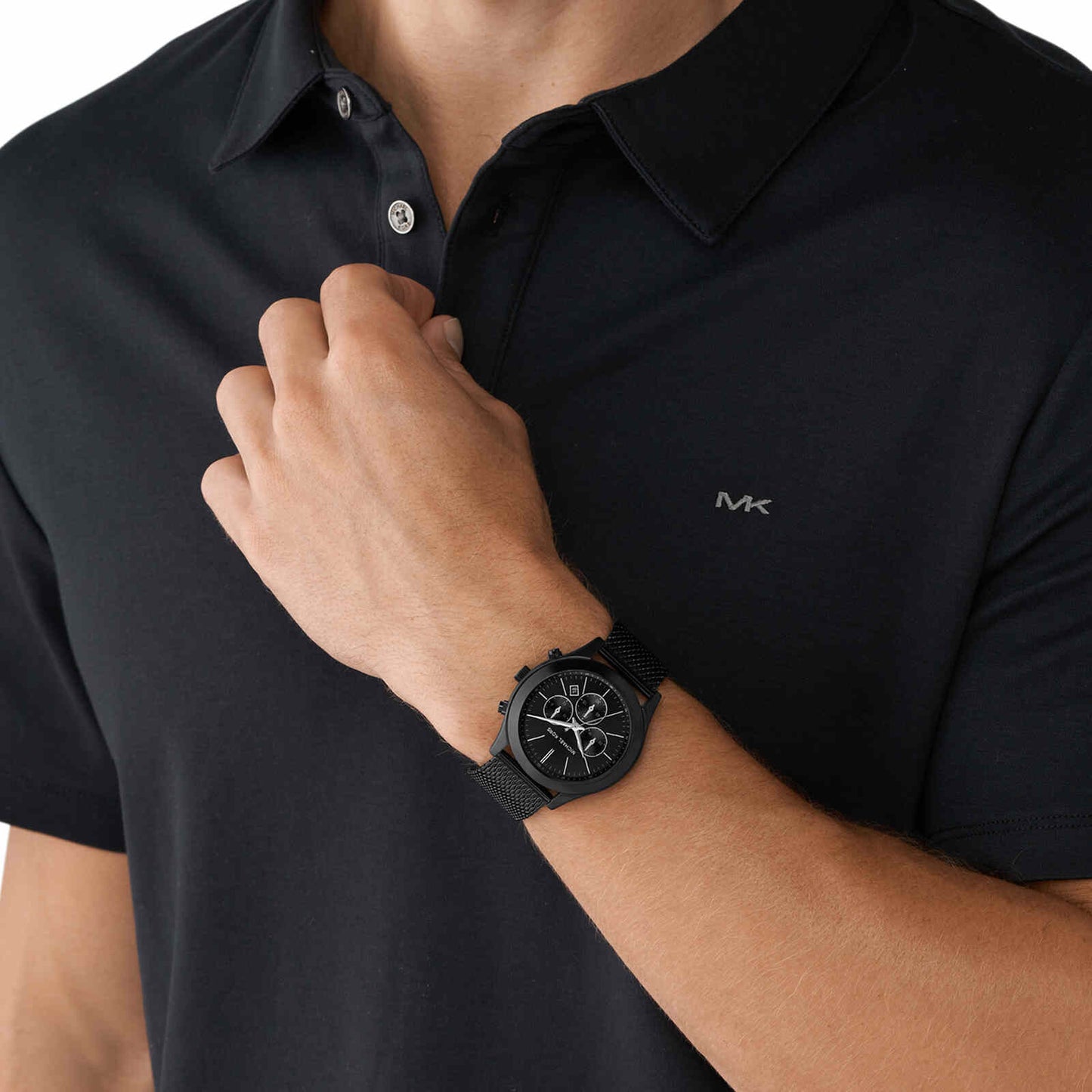 Michael Kors Chronograph Black & Stainless Steel Men's Watch MK9060