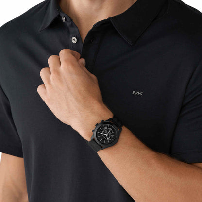 Michael Kors Chronograph Black & Stainless Steel Men's Watch MK9060